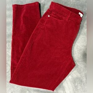 J Jill Burgundy Corduroy pull On Pants